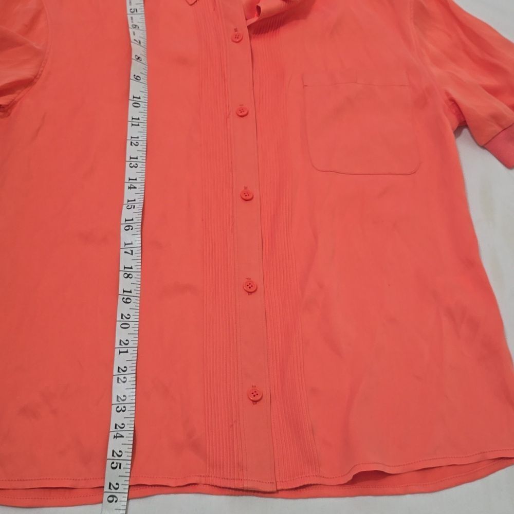 Equipment Coral Silk/viscose Blend Blouse M - Picture 6 of 8